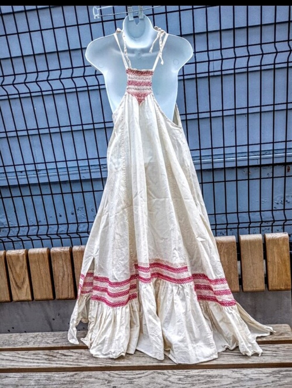 Free People Another Love Linen/Cotton Dress sz XS - Picture 10 of 14